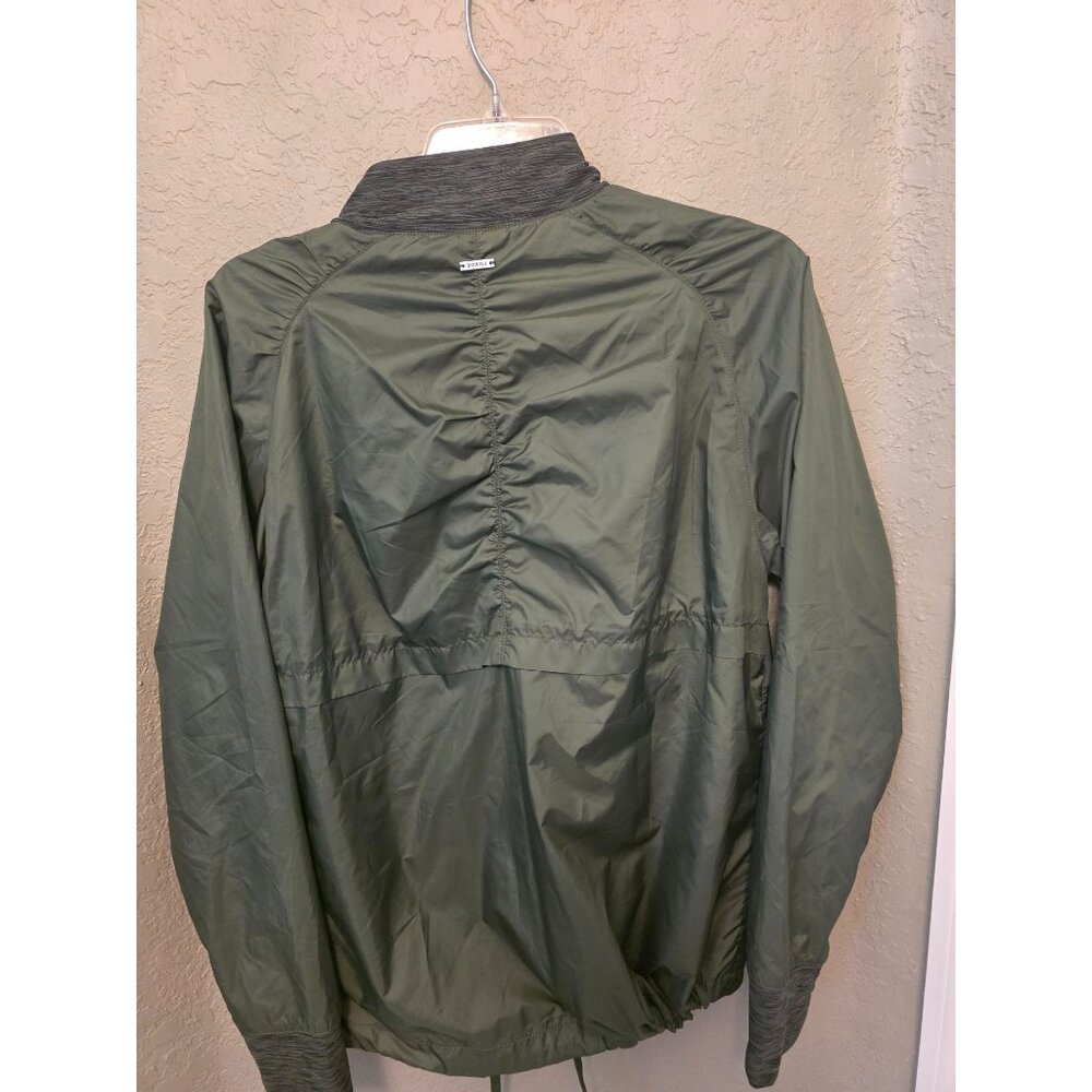 Prana Ladies Green Windbreaker Jacket XS Loose Fit Drawstring Hem - Picture 5 of 11